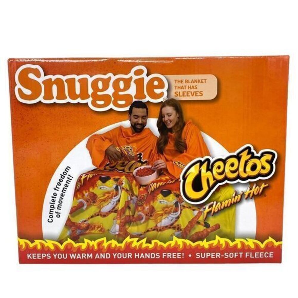 Snuggie Flaming Hot Cheetos Fleece Blanket New
